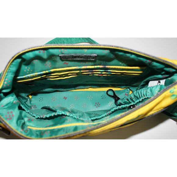 Lug Flare Crossbody Bag in Bouquet Yellow with Adjustable / Removable Strap - Picture 8 of 16